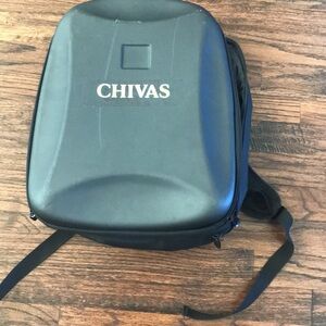 Chivas Black Hard Shell Backpack - Sleek Travel Case